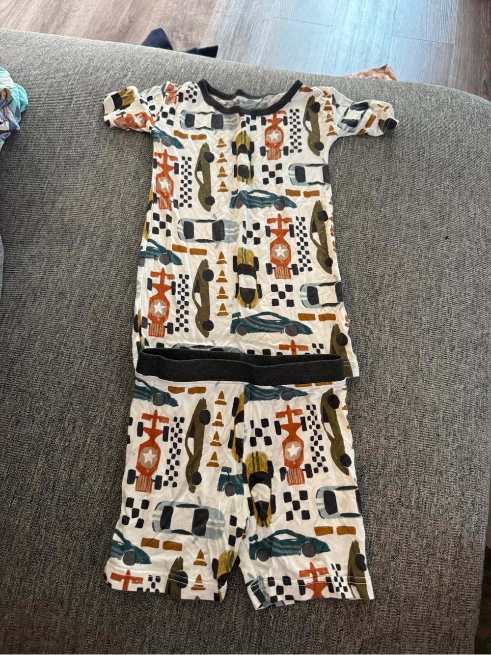 Little Sleepies Fast Lane 4T short sleeve pajamas